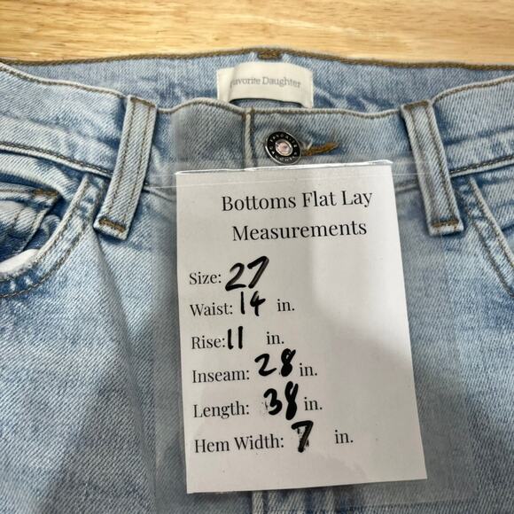 Favorite Daughter The Valentina Super High Rise Ankle Jeans Women's 27 Blue - Picture 14 of 14